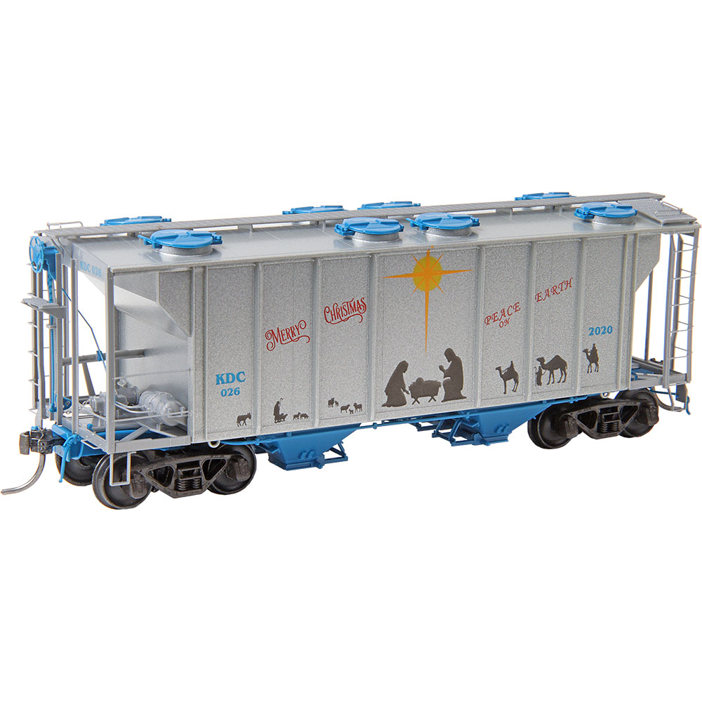 Kadee Christmas 2022 Ho Scale 6926 Ho Scale 2020 Kadee Christmas Kdc #026 - Rtr Ps-2 Two Bay Hopper  [6926] - $42.95 : Kadee, The Coupler People