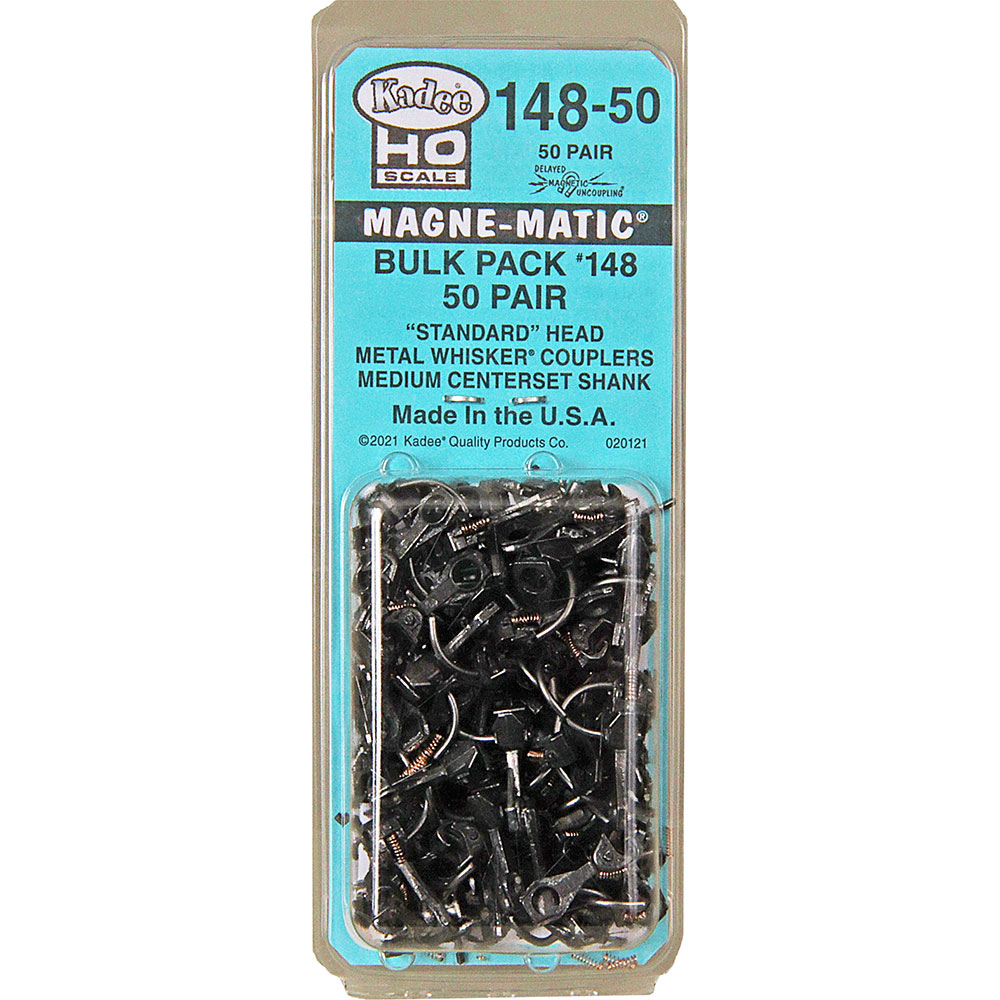 #148-50 Bulk Pack - 50 pair #148 Whisker® Metal Coupler - Medium Centerset Shank without Gearboxes