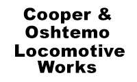 Cooper & Oshtemo Locomotive Works Logo