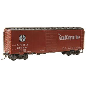 #4335 (#4332 Minor Paint Defects) HO Scale Atchison Topeka & Santa Fe ATSF #276531 - RTR 40' PS-1 Boxcar