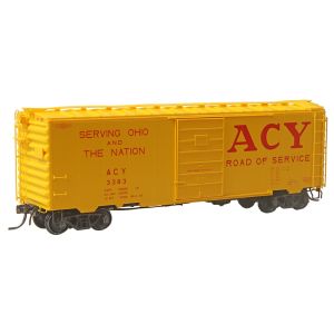 #4339 HO Scale  Akron, Canton & Youngstown ACY  #3383 - RTR 40' PS-1 Boxcar