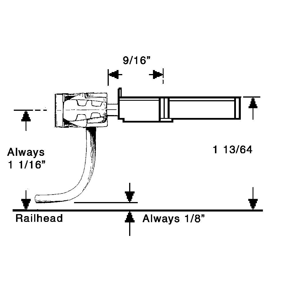 1906 1 Scale Type E Straight Centerset Shank Couplers with