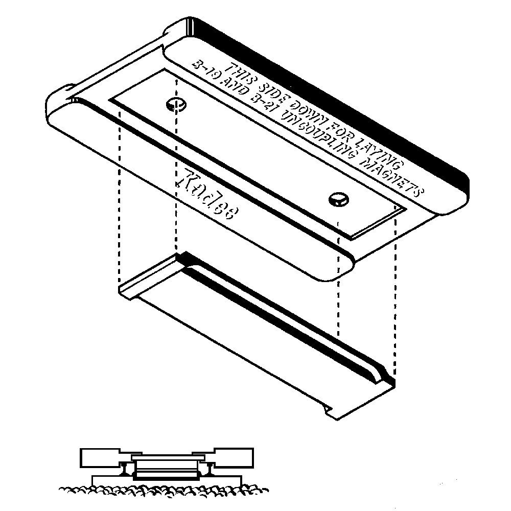 334 HO Uncoupler Gluing Jig - For installing #312, #321 and