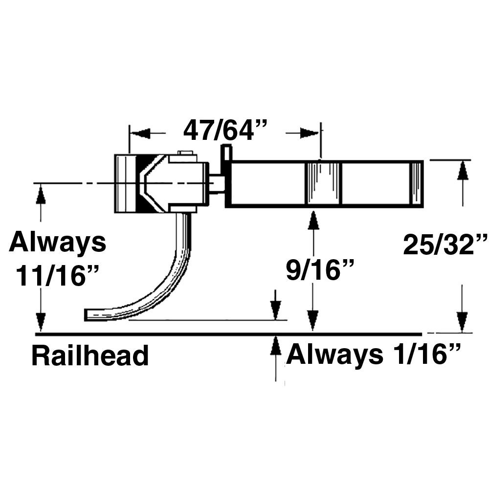 816 O Scale Medium Centerset Metal Couplers with Plastic
