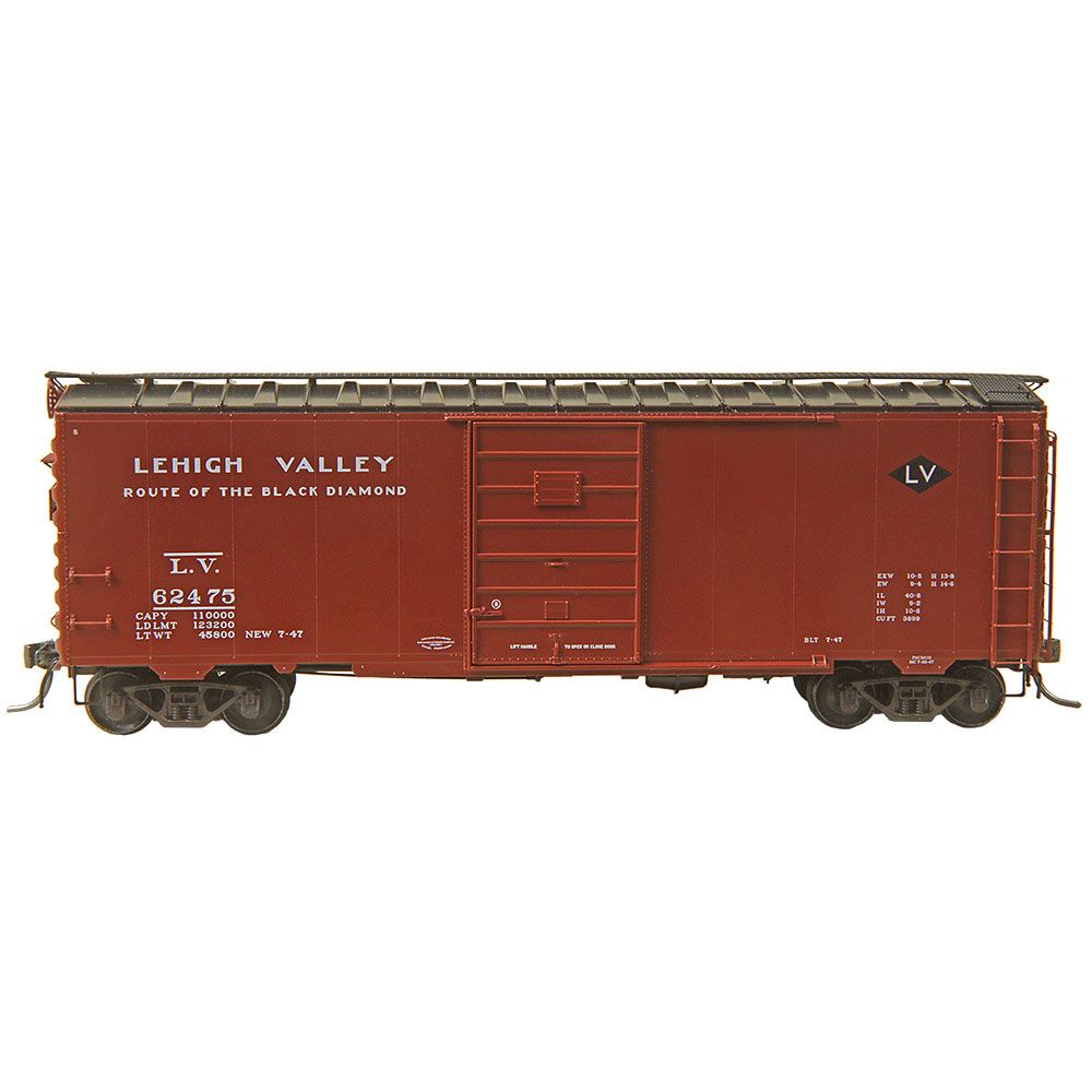 4336 HO Scale Lehigh Valley LV #62475 - RTR 40' PS-1 Boxcar