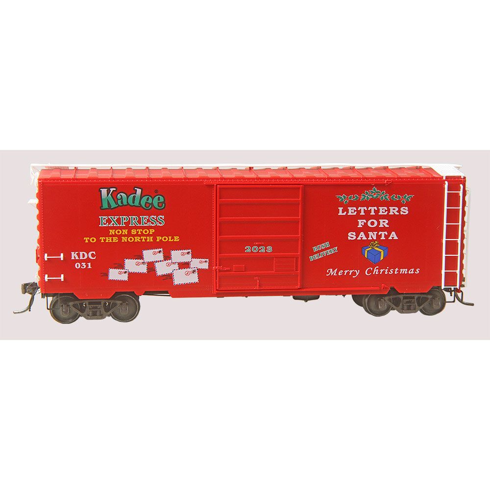 6931 HO Scale 2023 Kadee Christmas Car KDC #031 - RTR 40' PS